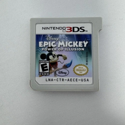 Epic Mickey Power of Illusion (Nintendo 3DS) XL 2DS Game Tested