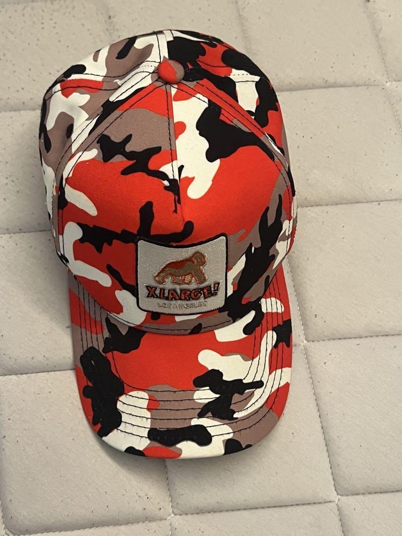 XLARGE NEW ERA Men's base ball Cap Camouflage Red Snapback Cool Unisex Rare used
