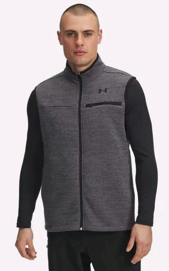 Under Armour Specialist Fleece Vest / Gray - product detail image 2