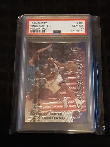 1999 Vince Carter [Gold Refractor w/ Coating] #130