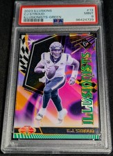 PSA 9 1/1 RC JSY # #7/10 CJ STROUD ILLUSIONISTS ✨SSP GREEN ROOKIE 2023 Illusions