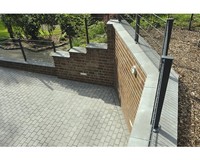 Mauerabdeckplatte Satteldach Anthrazit 49 Cm X 35 Cm X 3,5-5,5 Cm