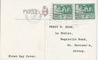 1943 (1 June) Jersey 0.5d Views On Scarce Milking Time Postcard FDC