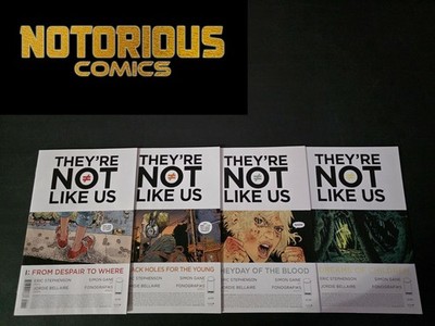 They're Not Like Us 1 2 3 4 Complete Comic Lot Run Set Image EXCELSIOR BIN
