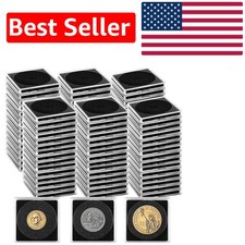 160 Pcs Adjustable Acrylic Coin Cases with Sponges - Perfect for Collectors