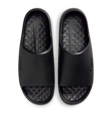 Nike Calm Slide Sandals Black Men s US 7 Rubber Slip-On Logo Casual