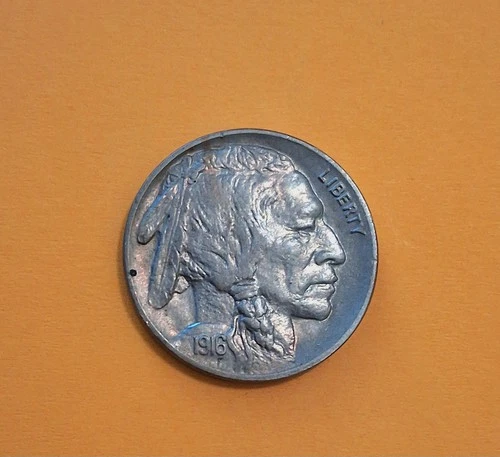 1916 Buffalo Nickel US Coin - Philadelphia Mint - Gem Toned BU 1916