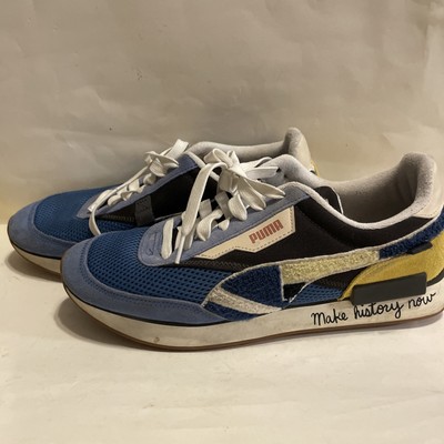 Puma X Black Fives Future Rider Lace Up Mens Blue Sneaker Casual