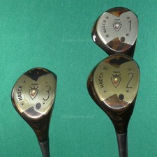 VINTAGE Walter Hagen 19MO Haig Ultra 1, 2  3 Woods Steel Stiff SET OF 3 READ 