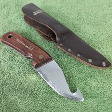 VINTAGE Normark J. Marttiini Finland Lapp Hunter Fixed Blade Knife With Sheath 
