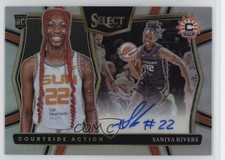 2025 Select WNBA Courtside Action Signatures Saniya Rivers Rookie Auto RC 5l1