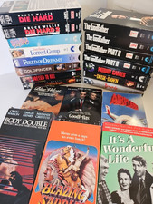 Vintage VHS Movie Lot 21 Tape Godfather Goodfellas Die Hard Airplane Gump TESTED