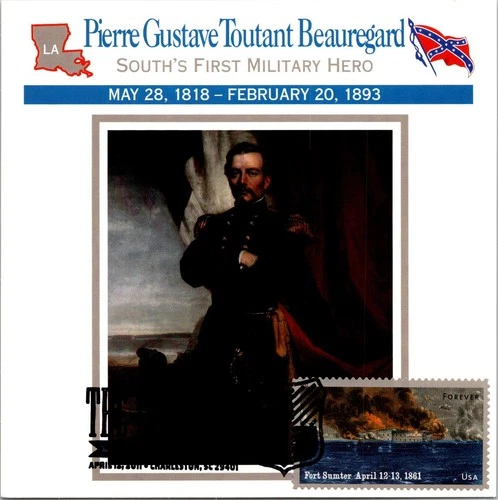 Dr Jim Stamps Maximum Card Fort Sumter 1861 Forever The Civil War Fdc