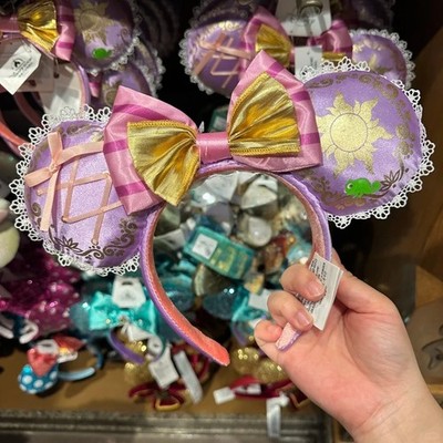 Disney Parks Princess Rapunzel Tangled Pascal Minnie Ears Bow Headband Gifts