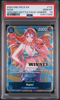 2026 ONE PIECE HEROINES BATTLE PACK WINNER #112 NAMI PSA 10 | eBay