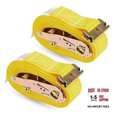 2 Pack E-track Ratchet Straps 2 X 16 X 4400 Lbs 2 Inch X16 Ft 2 Pack