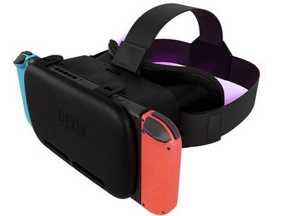 Orzly 3D Virtual Reality Headset Nintendo Switch VR Brille schwarz Kunststoff/