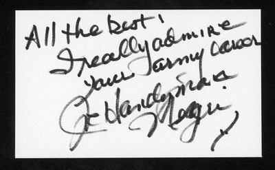 Joe Negri Guitarist (Mister Rogers Neighborhood) 3x5 Index Card E28497