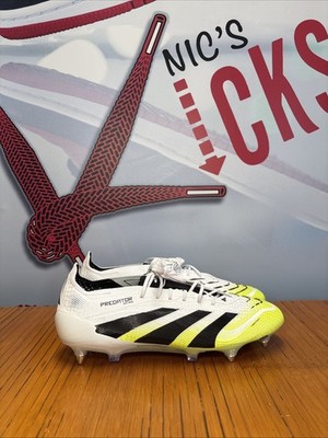 Adidas Predator Elite SG White Green Soccer Cleats (JI1067) Men s Size 11.5 NEW