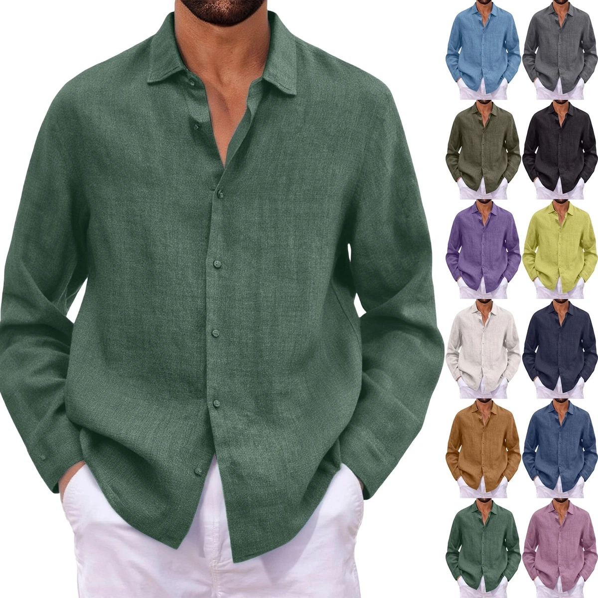 XL Casual Button-Down Shirts for Men for sale | eBay