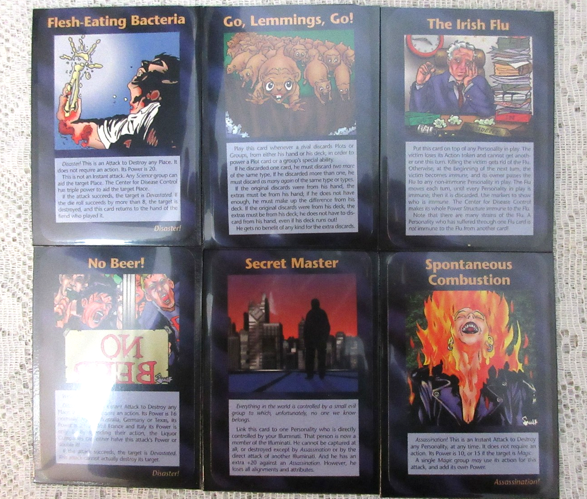 COMPLETE 125 +1 ASSASSINS 1995 INWO Illuminati Card Game