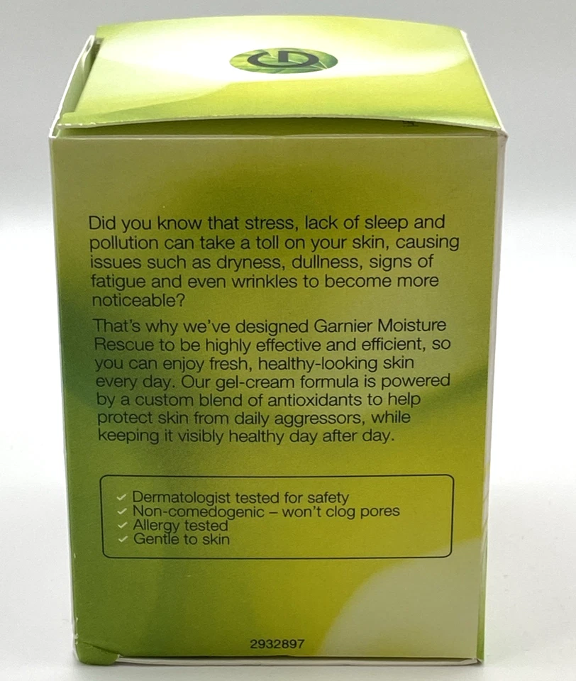 Garnier Skin Active Moisture Rescue Refreshing Gel Cream Dry Face Oil Free 1.7oz - Image 2 of 4