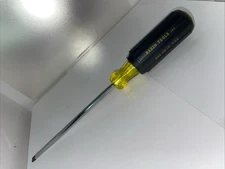 Klein Tools 605-6B 1/4" Wire Bending Cabinet 6" Round Shank Tip Screwdriver