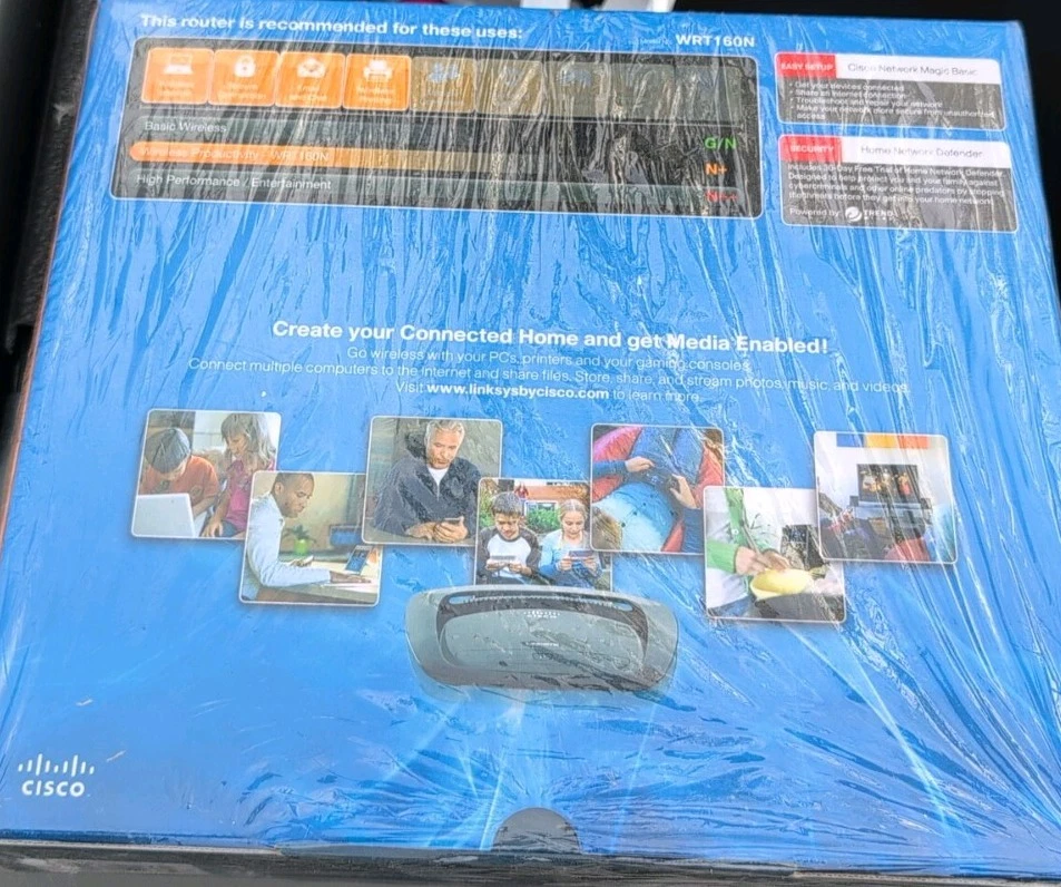 Cisco Linksys WRT160N Wireless-N Broadband Router - Image 4 of 4