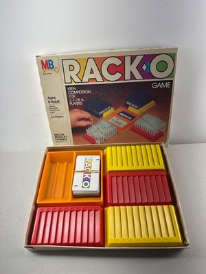 RACK-O Card Game 1982 Milton Bradley Vintage COMPLETE