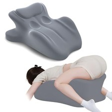 Ergonomic Memory Foam Wedge Pillow, 27 Angled Support for Neck and Waist,
