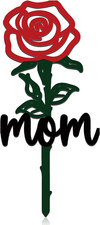 Memorial Grave Markers Mom Grave Decorations for Cemetery Rose Shape Memorial Pl