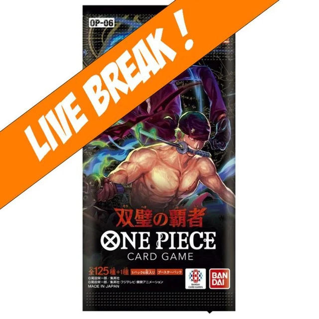 [ Live Break ] One Piece Card Game - Twin Champions OP-06 Booster Pack (Japanese