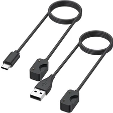 [2 Pack] for Samsung Galaxy Fit 3 Charger Cable, Magnetic USB C+USB 