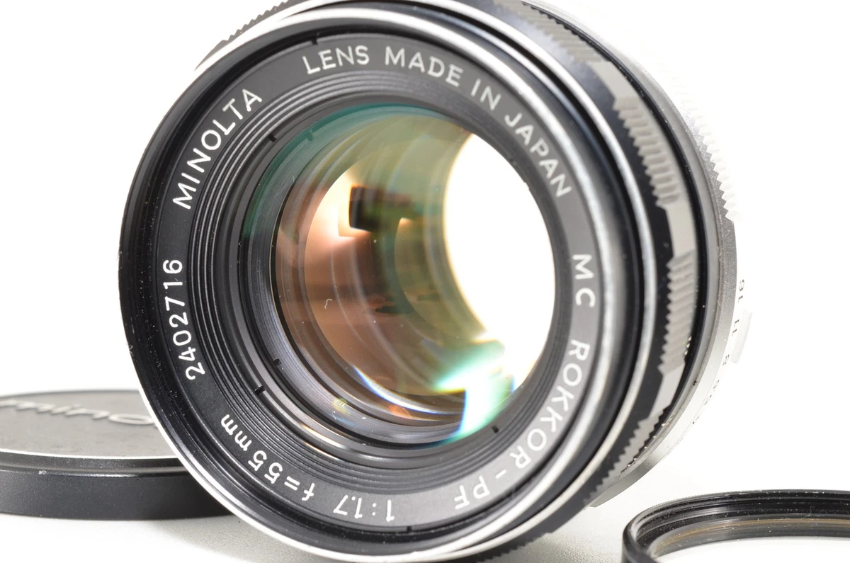 完動品 ミノルタ SRT101 ROKKOR-PF 55mm F/1.7 Minolta Rokkor PF 55mm Focal Camera Lenses f/1.7 Maximum Aperture