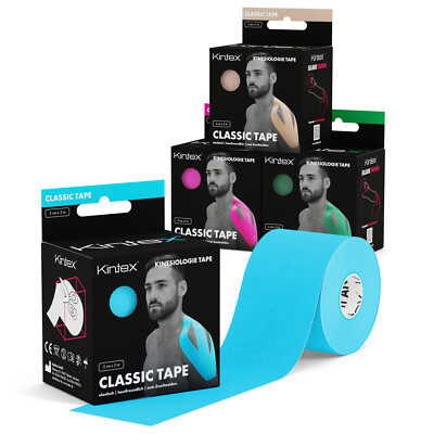 Kintex Kinesiologie Tape Set 4 Rollen Physiotape Taping Sporttape Therapietape