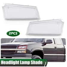 Fit For 2003-2007 Chevy Silverado Headlight Replacement Lens Clear Cover