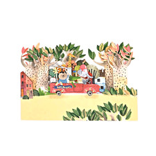 Animal Road Trip 3D Pop Up Birthday Card For Child By Alljoy Cards