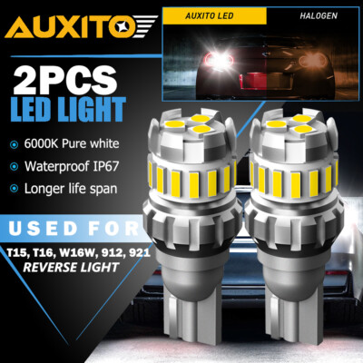 AUXITO Super Bright LED Reverse Backup Light 921 912 Bulb T15 2400LM 6500K W16W