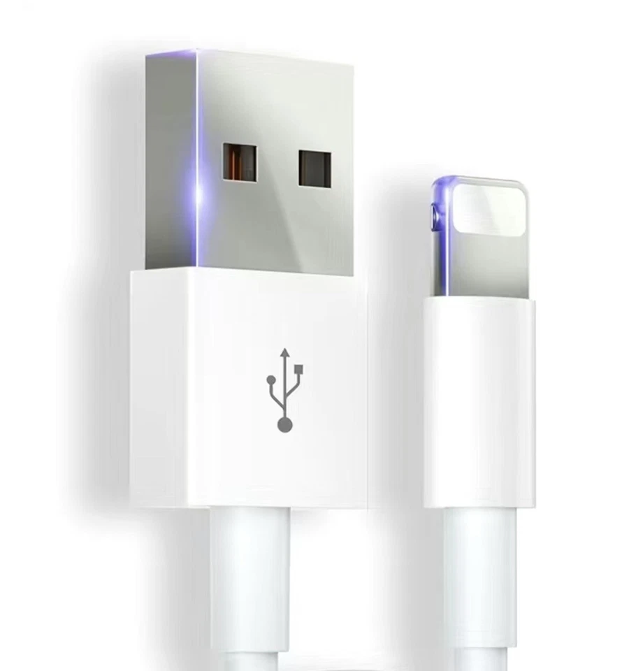 Cargador USB iPhone rápido para Apple cable largo USB plomo 5 6 7 8 X XS XR 11 12 Pro Foto 4 de 4