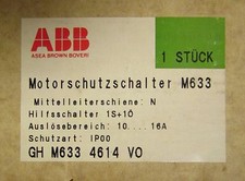 ABB GH M633 4614 V0 10-16 Amp M633 Motor Protection Switch VDE 0660