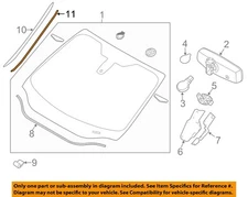 FORD OEM 12-18 Focus-W'shield Molding Retainer Strip BM5Z5803179A
