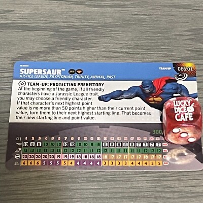 DC Heroclix Masters of Time 066.01 Supersaur Team Up Card