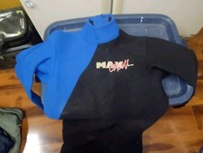 Vintage 90s Oneill Max Smooth Surfing Diving Full Wetsuit Mens Blue Thick EUC