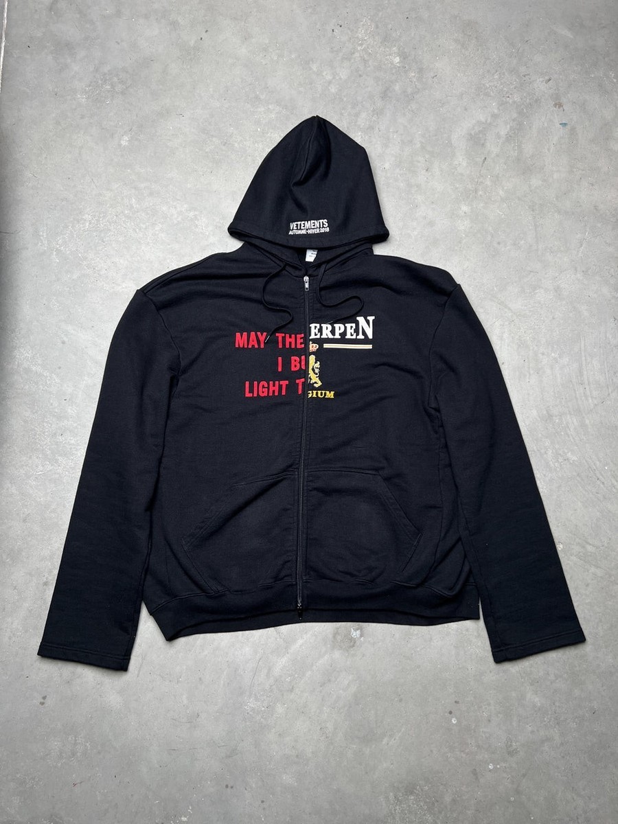 VETEMENTS AUTOMNE-HIVER 2019 ブラックパーカー Vetements Adelaide Definition Hoodie – Justin Reed