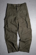 Deadstock French Army 1950  s Vintage M-47 Field Pants Early Model