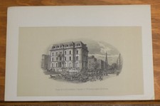 1840s Antique Print/VIEW OF NW CORNER 5TH AVENUE & 34TH STREET, NEW YORK...