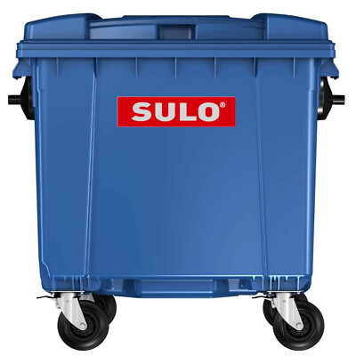 SULO CITYBAC Müllcontainer 1100 Liter mit Flachdeckel Blau Abfallbehälter