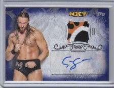 BIG CASS (#/25 BLUE) 2016 Undisputed WWE AUTOGRAPHED 3 COLOR SHIRT AEW BIG BILL