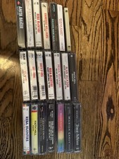 Cassette Tapes Lot Of 21 Most In A Case. A Few Missing Plastic Case