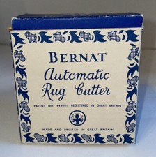 Vintage Bernat Automatic Rug Cutter with Instructions Great Britain 444081